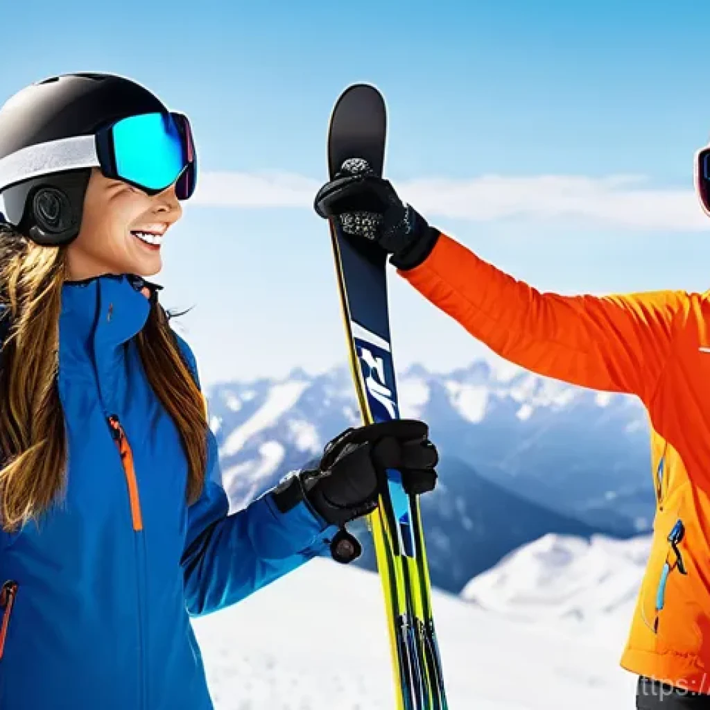 스키 초보 트레이닝 프로그램 - **Prompt 1: "The Enthusiastic Beginner's First Day Gear Check"**
    "A vibrant, medium-shot image o...