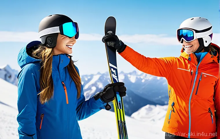 스키 초보 트레이닝 프로그램 - **Prompt 1: "The Enthusiastic Beginner's First Day Gear Check"**
    "A vibrant, medium-shot image o...