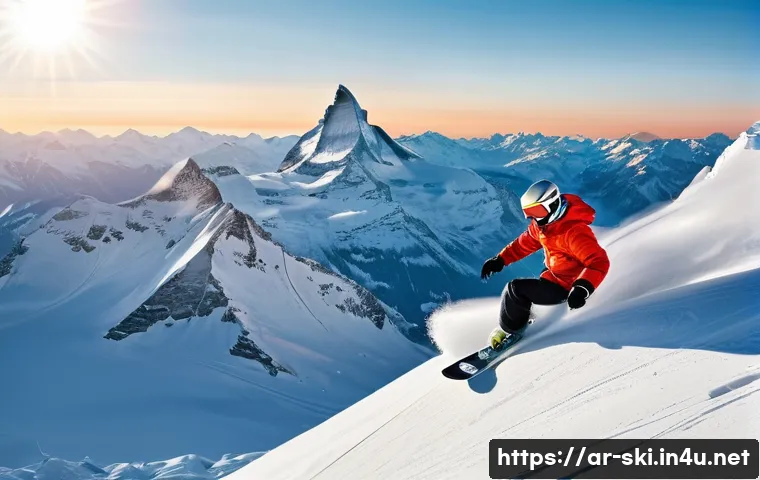 스노우보드 커뮤니티 리뷰 - **Prompt for a scenic snowboarding experience:**
    "A stunning aerial shot of a snowboarder gracef...