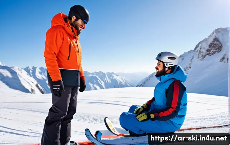 스키 초보자 넘어지기 연습 관련 이미지 1