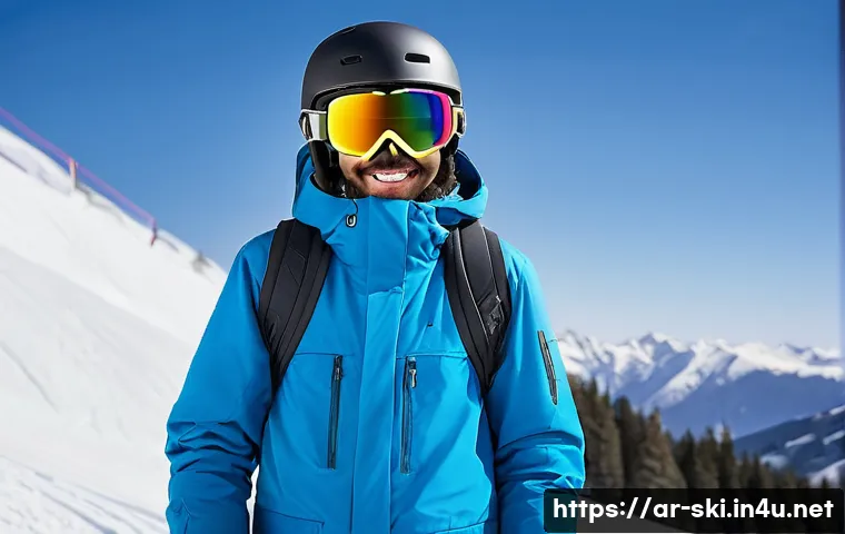 스키와 보드 초보의 고민 해결법 - A detailed scene of an Arab beginner snowboarder at a snowy mountain resort, wearing appropriate win...